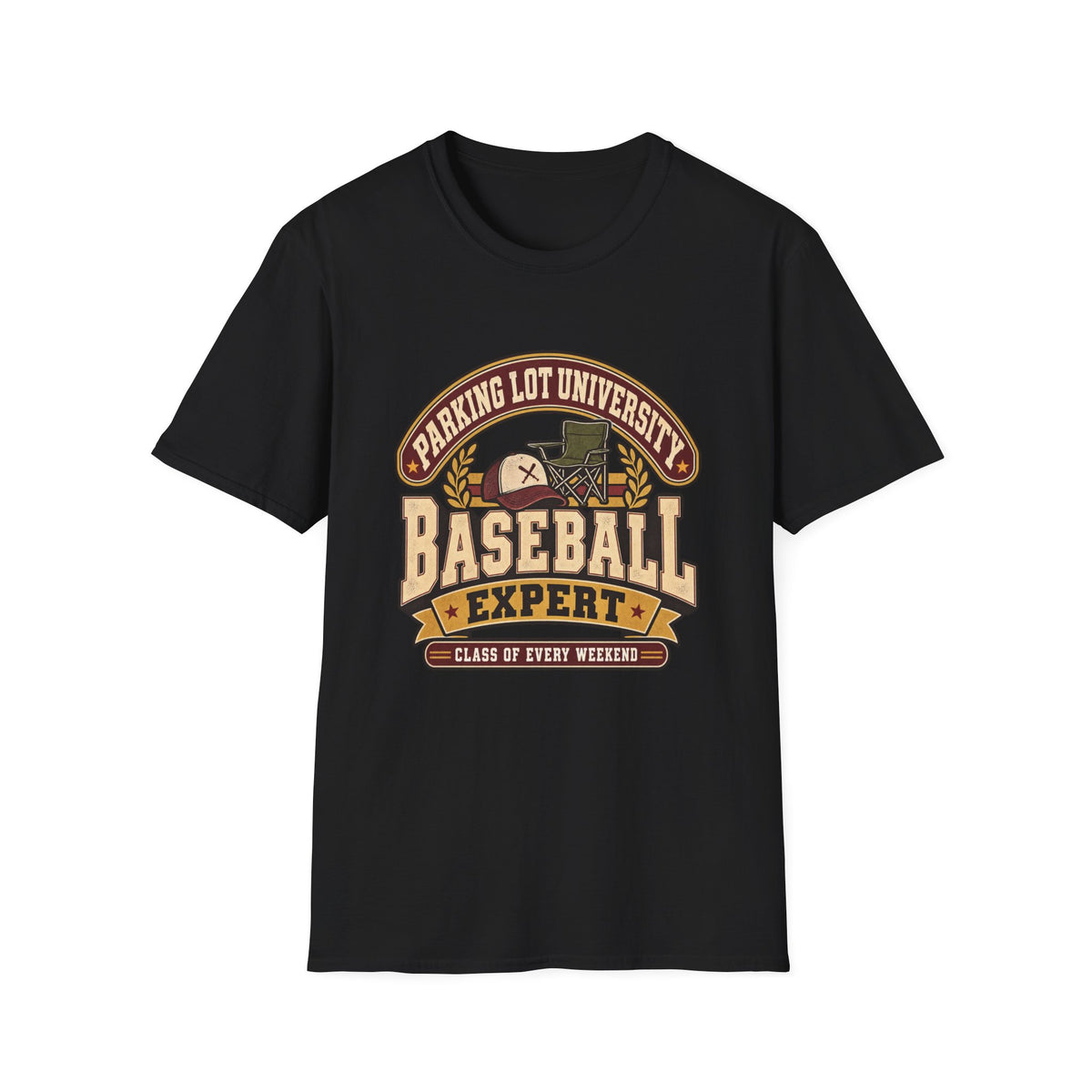 Parking Lot University - Baseball Expert - Class Of Every Weekend T-Shirt