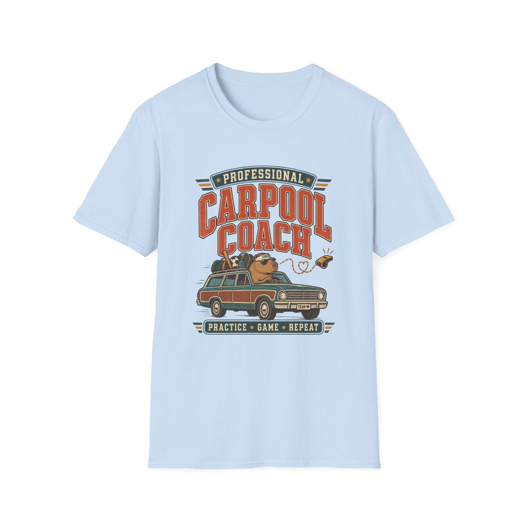Professional Carpool Coach - Practice Game Repeat T-Shirt