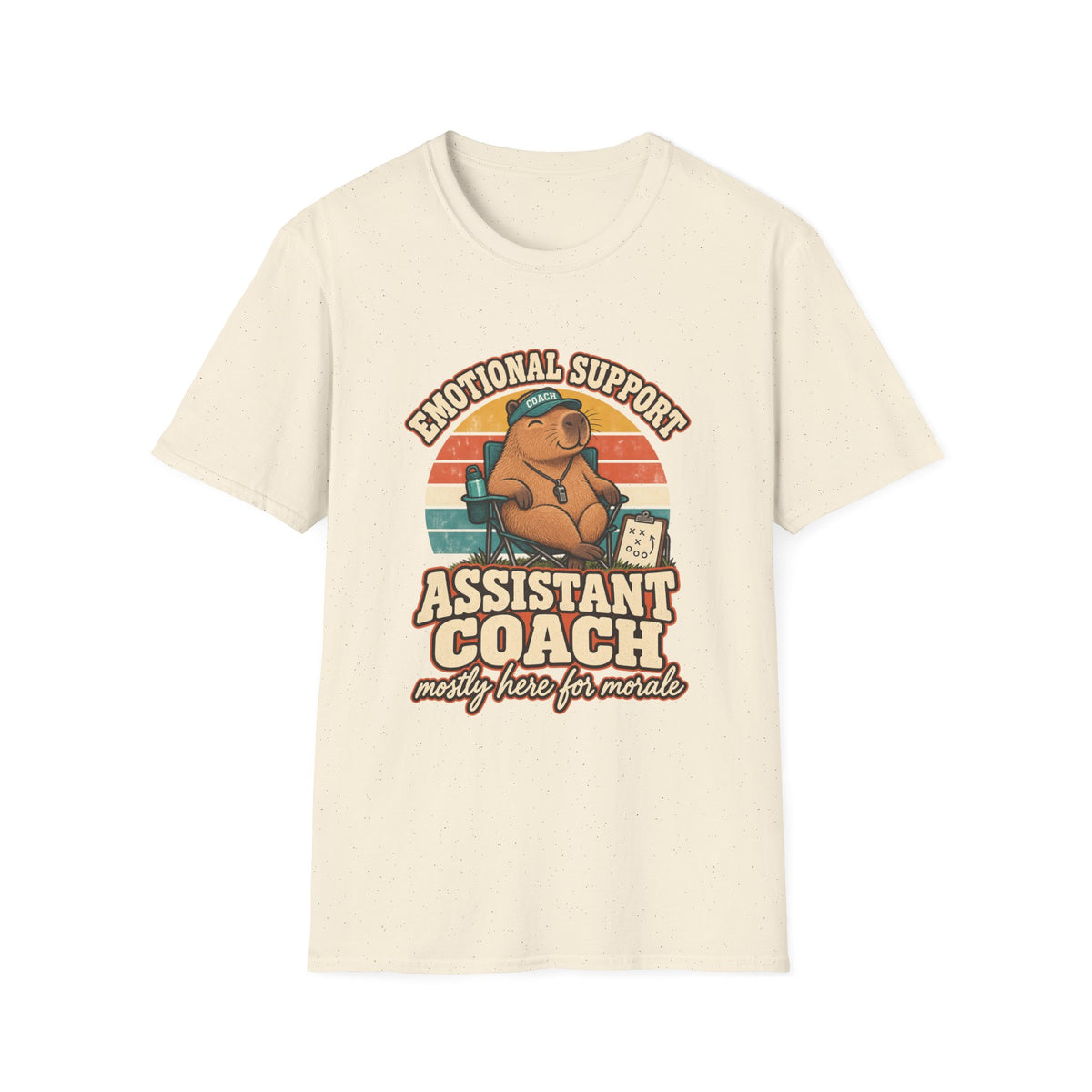 Emotional Support Assistant Coach - Mostly Here For Morale T-Shirt