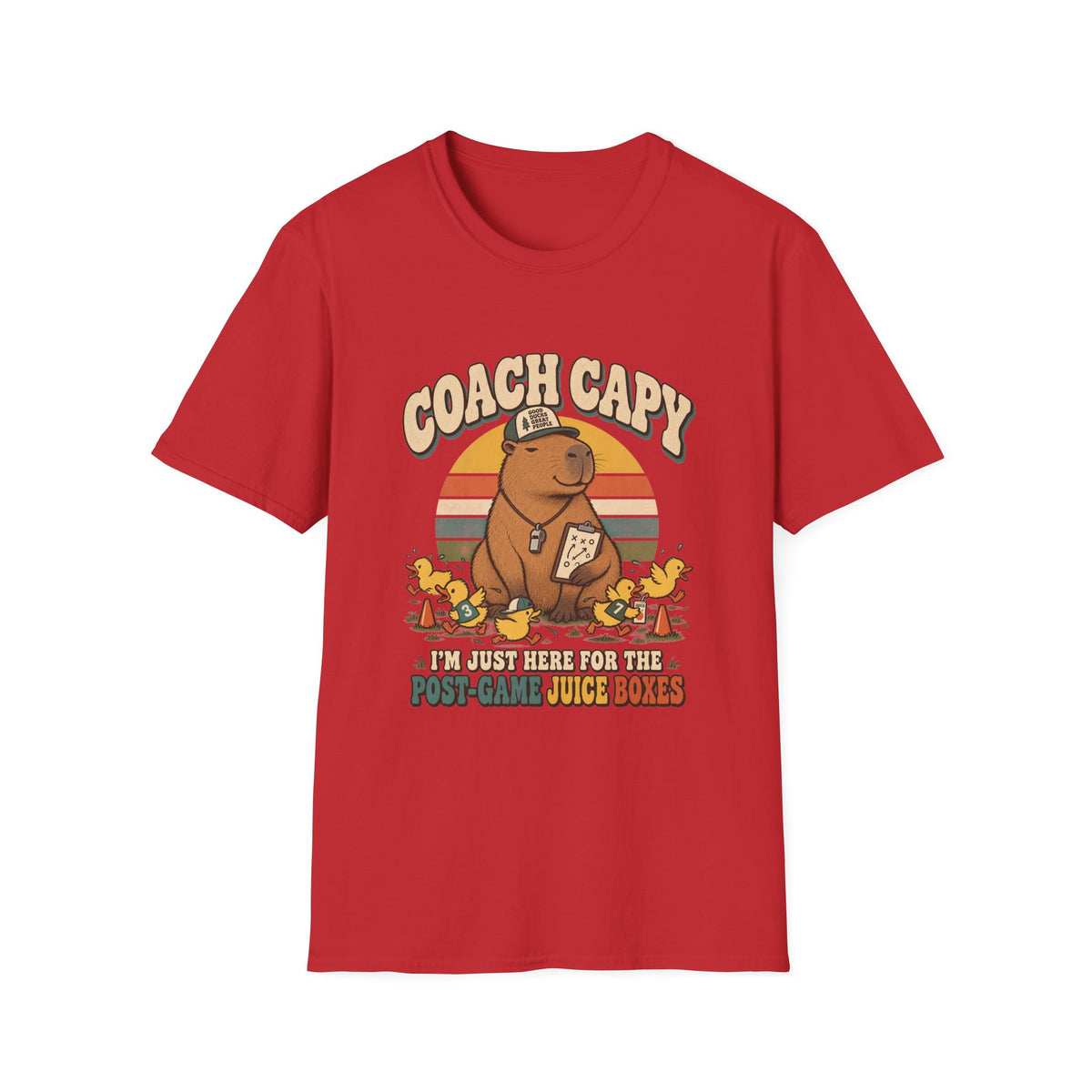 Coach Capy - I'm Just Here For The Post-Game Juice Boxes T-Shirt