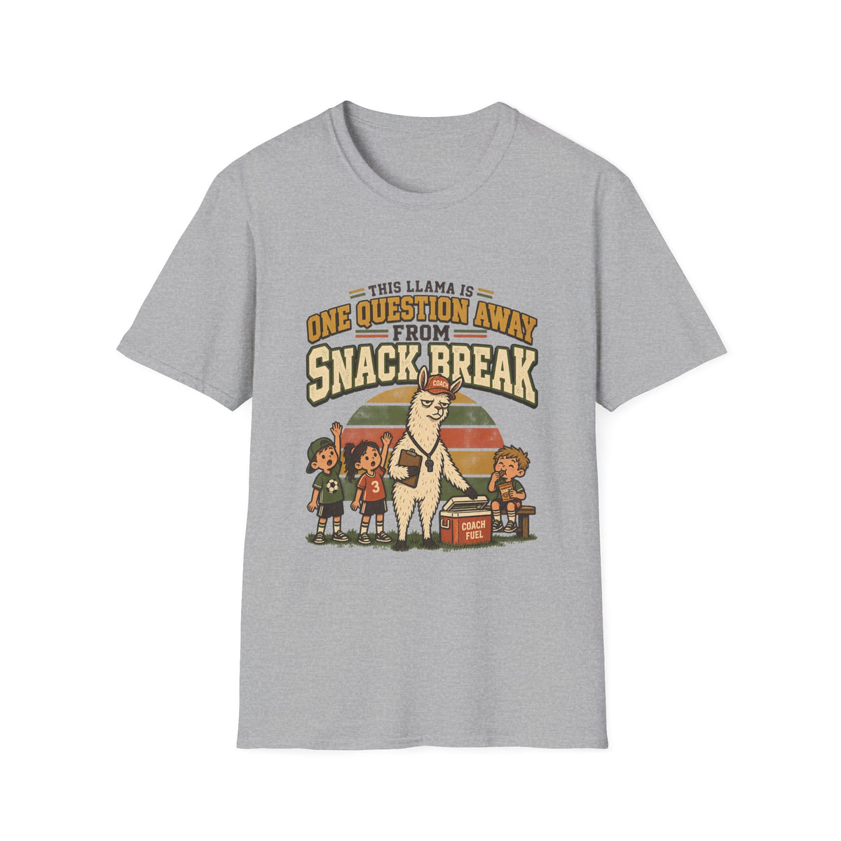 This Llama Is One Question Away From Snack Break T-Shirt