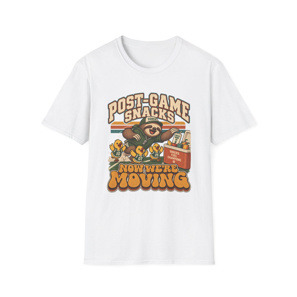 Post-Game Snacks - Now We're Moving T-Shirt