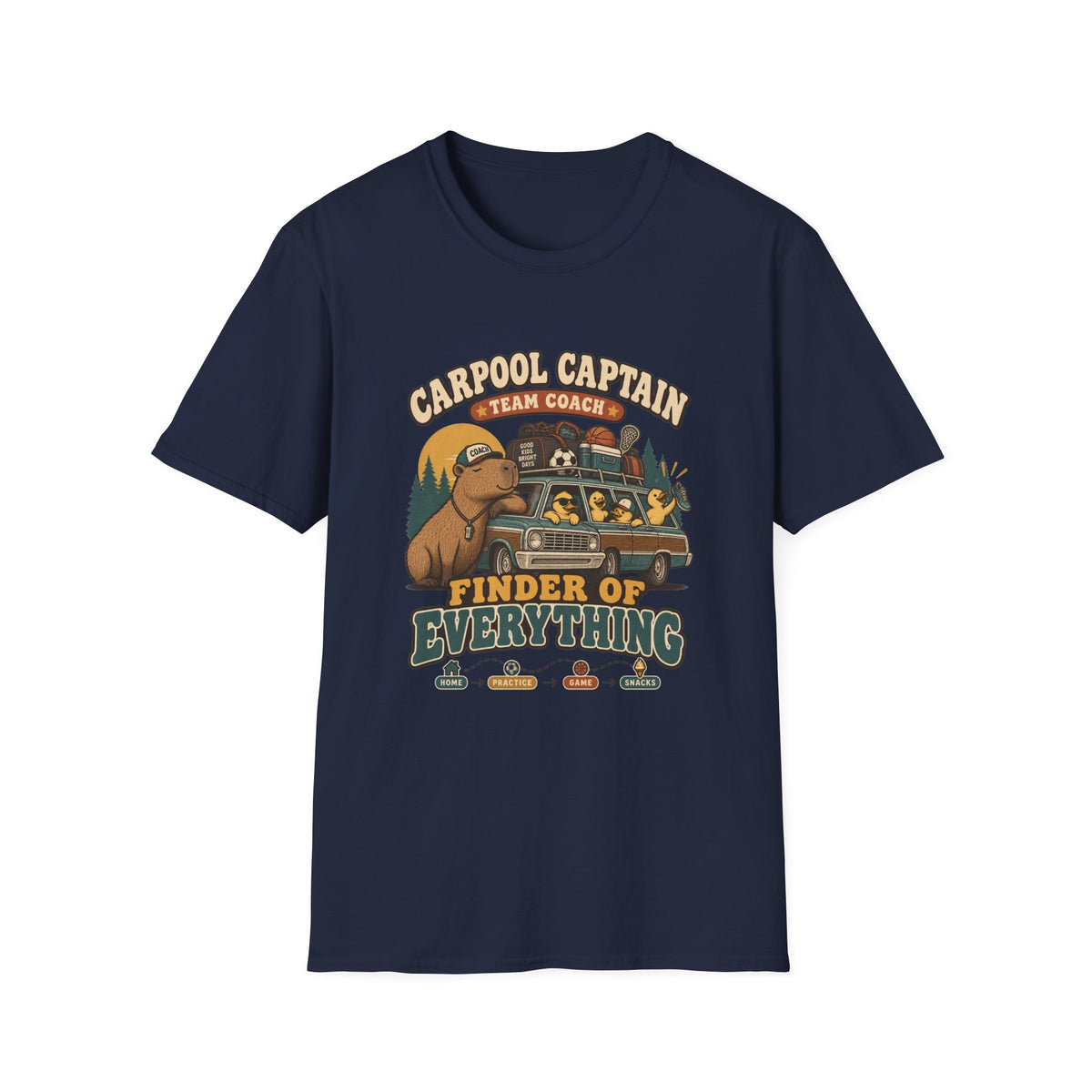 Carpool Captain Team Coach - Finder Of Everything T-Shirt