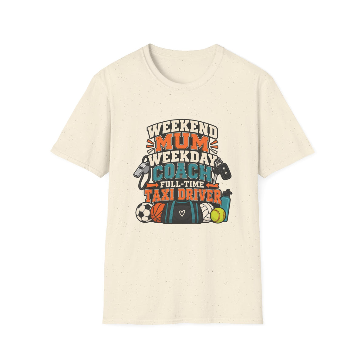 Weekend Mum Weekday Coach Full-Time Taxi Driver T-Shirt