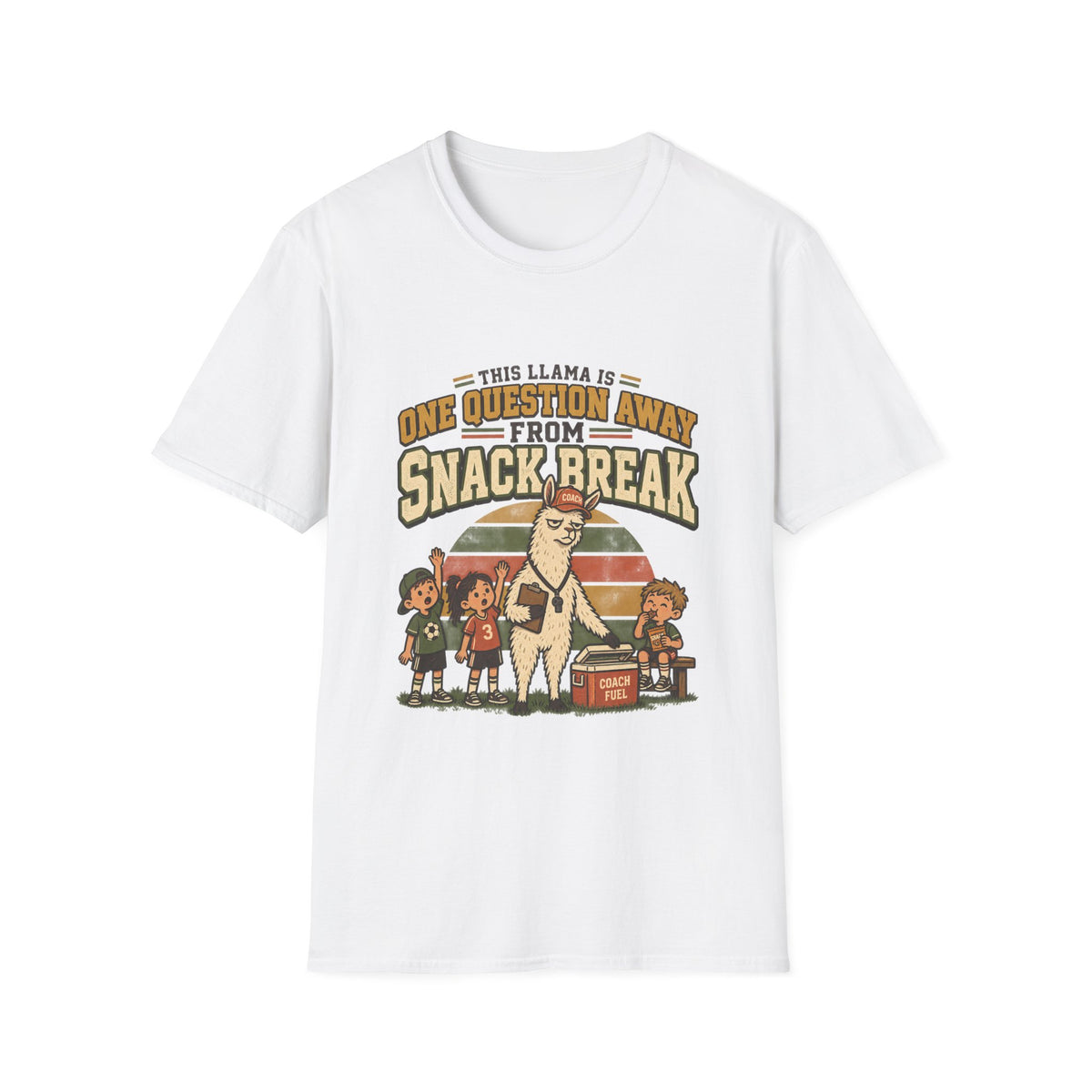This Llama Is One Question Away From Snack Break T-Shirt