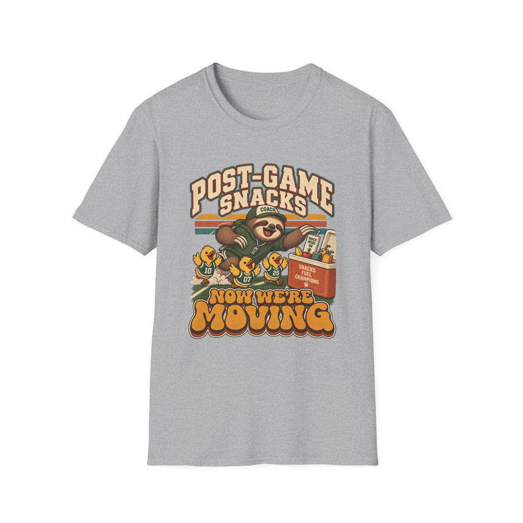 Post-Game Snacks - Now We're Moving T-Shirt