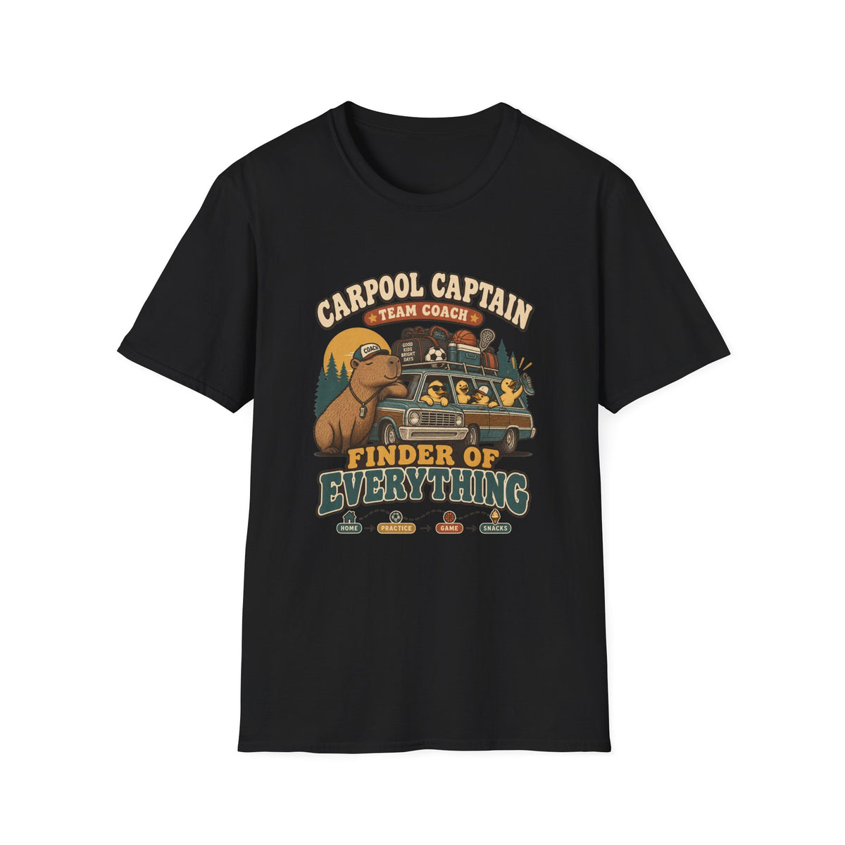 Carpool Captain Team Coach - Finder Of Everything T-Shirt