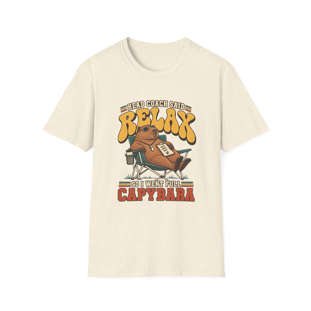 Head Coach Said Relax So I Went Full Capybara T-Shirt
