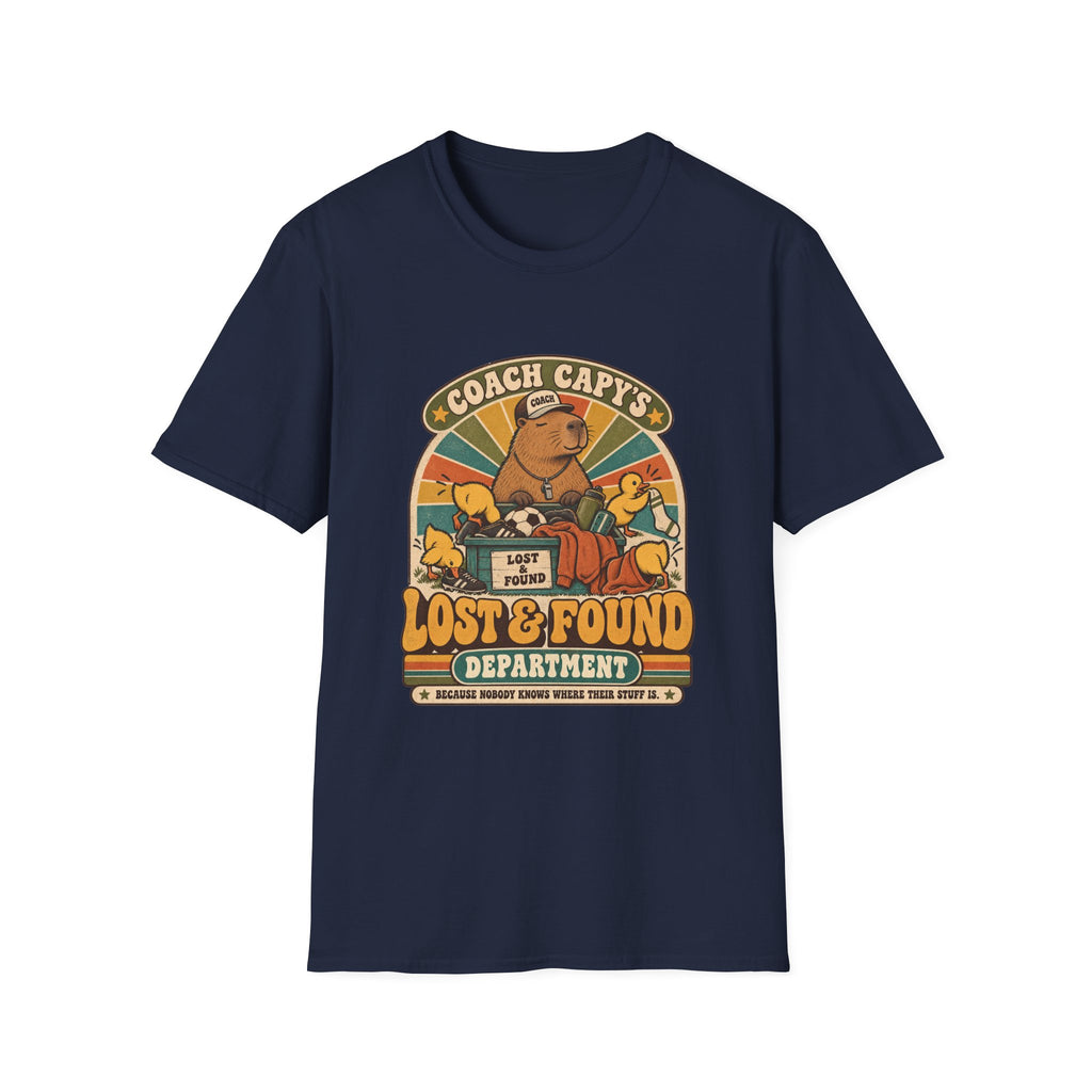 Coach Capy's Lost & Found Department - Because Nobody Knows Where Their Stuff Is T-Shirt