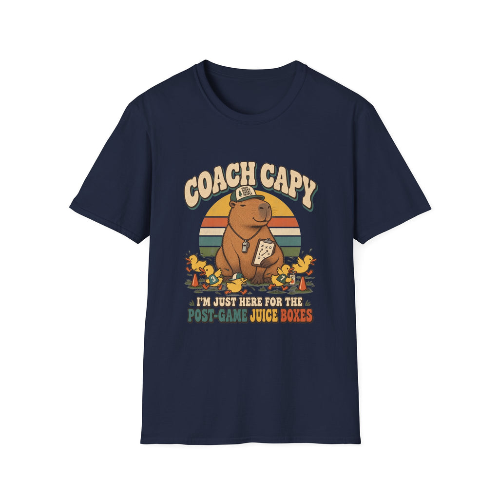 Coach Capy - I'm Just Here For The Post-Game Juice Boxes T-Shirt