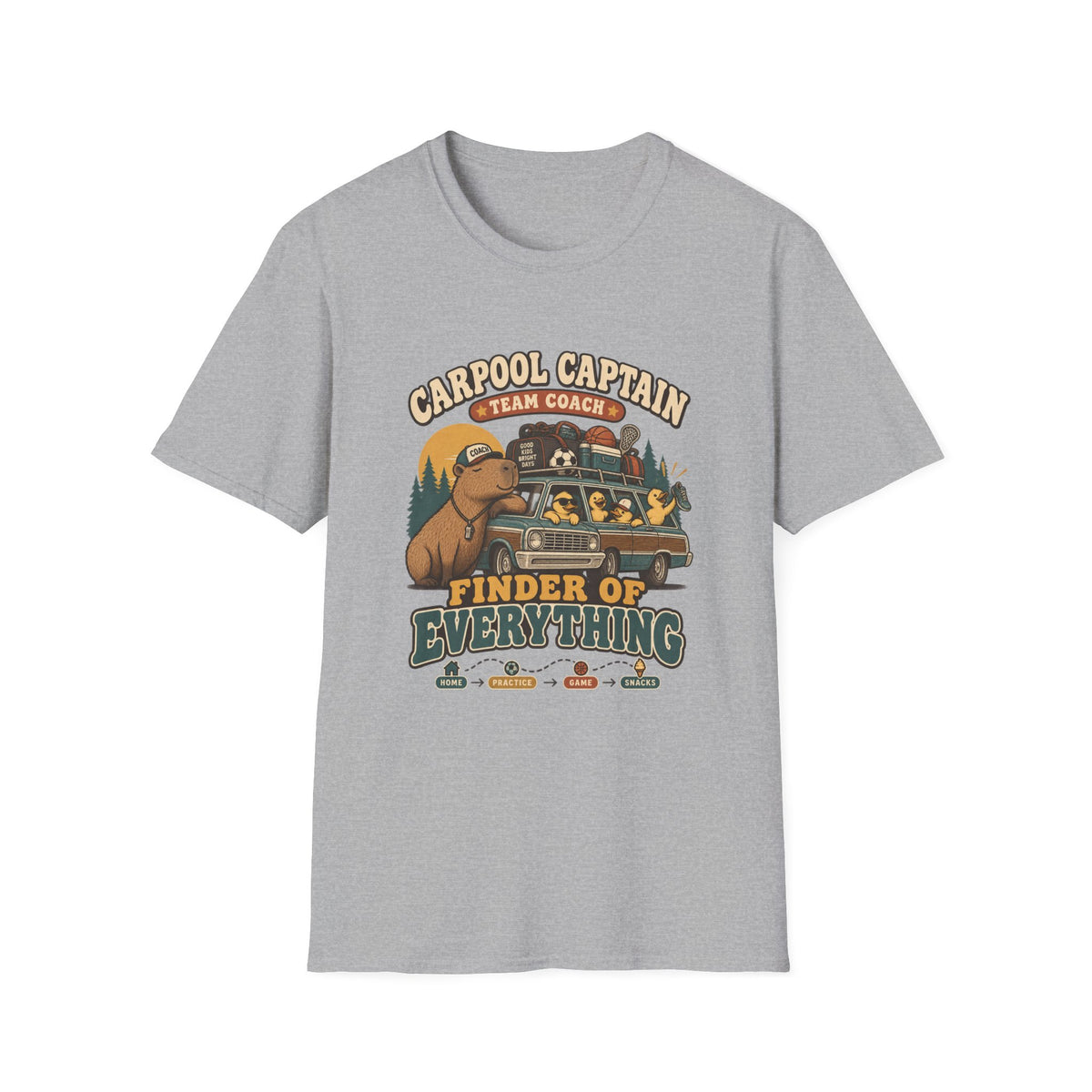 Carpool Captain Team Coach - Finder Of Everything T-Shirt