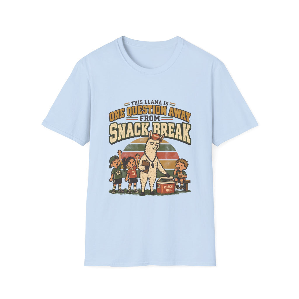 This Llama Is One Question Away From Snack Break T-Shirt