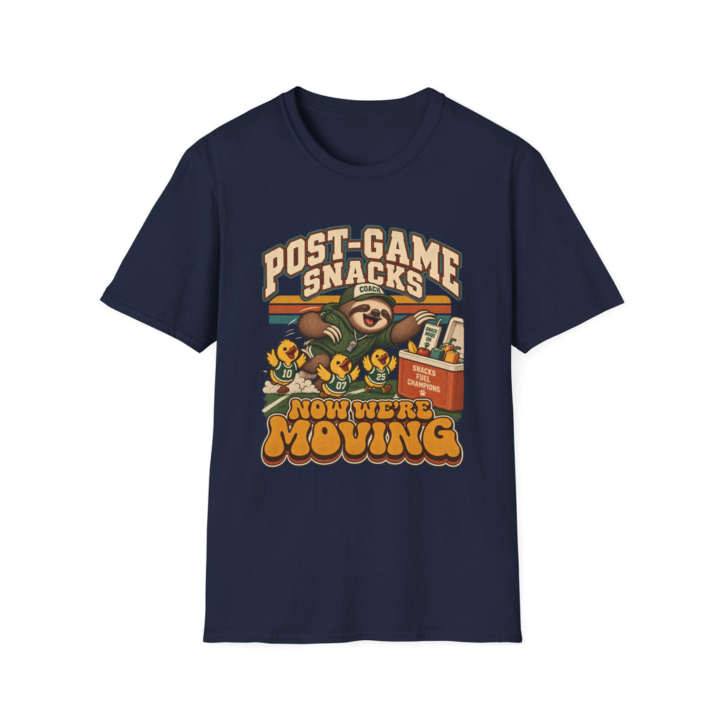 Post-Game Snacks - Now We're Moving T-Shirt