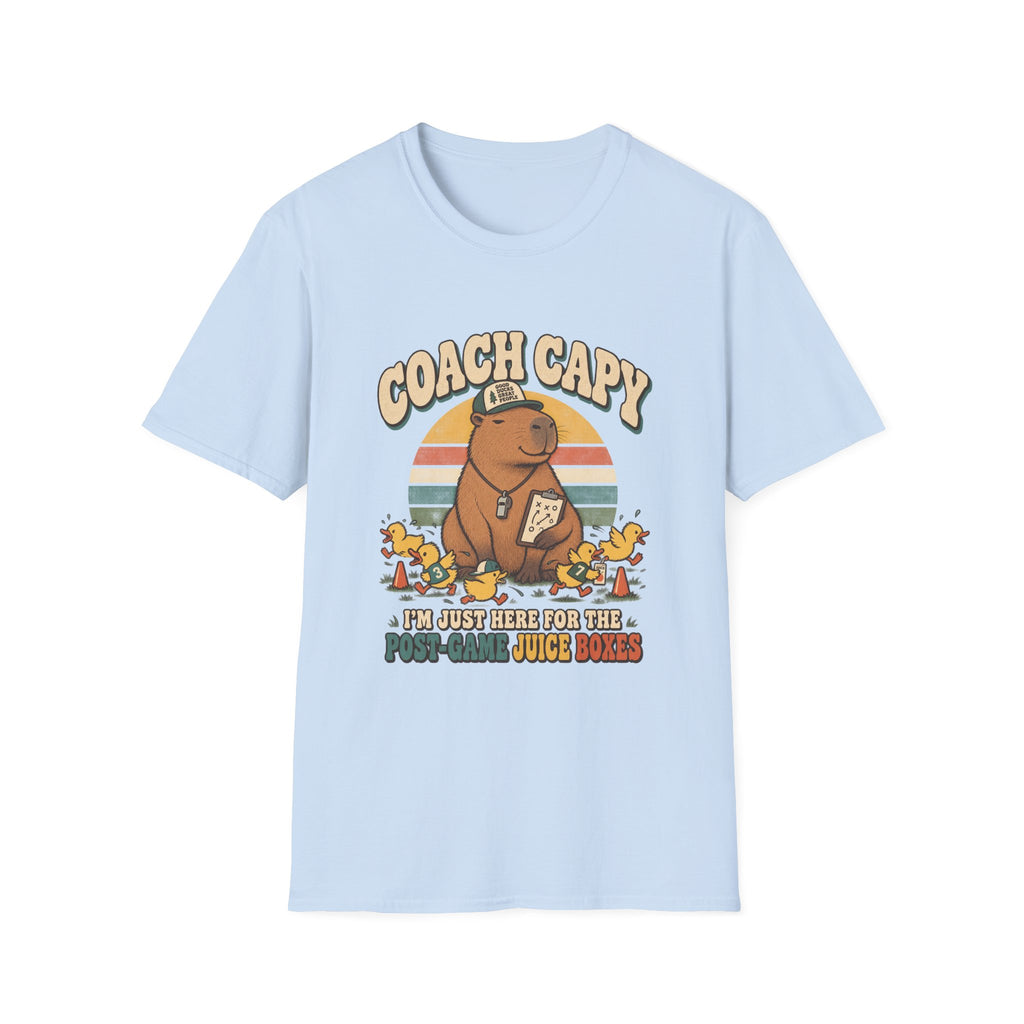 Coach Capy - I'm Just Here For The Post-Game Juice Boxes T-Shirt