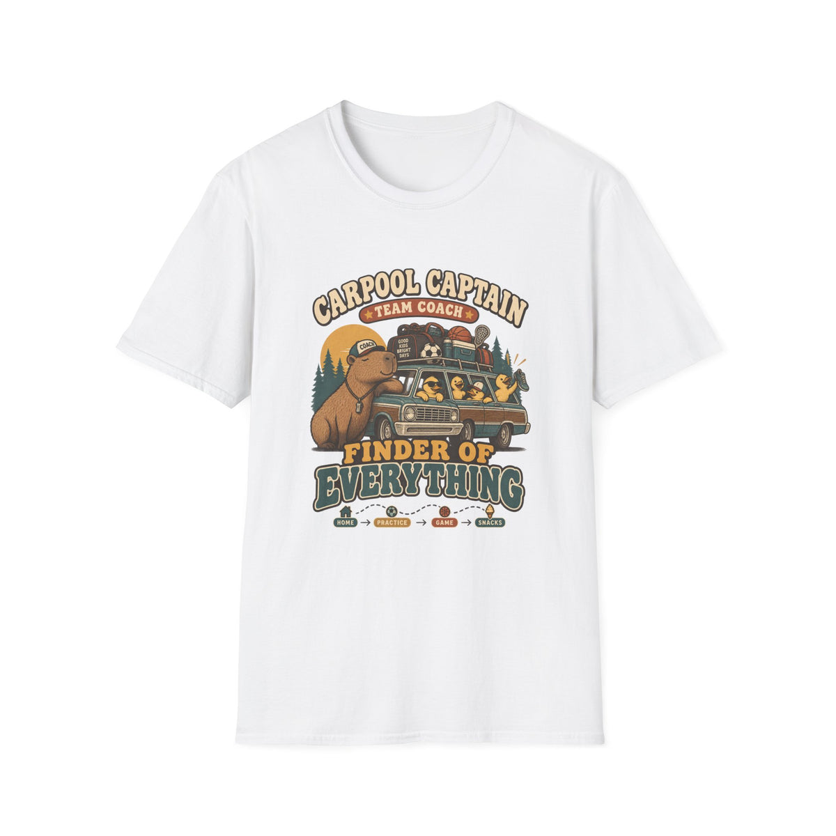 Carpool Captain Team Coach - Finder Of Everything T-Shirt