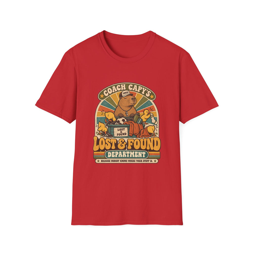 Coach Capy's Lost & Found Department - Because Nobody Knows Where Their Stuff Is T-Shirt