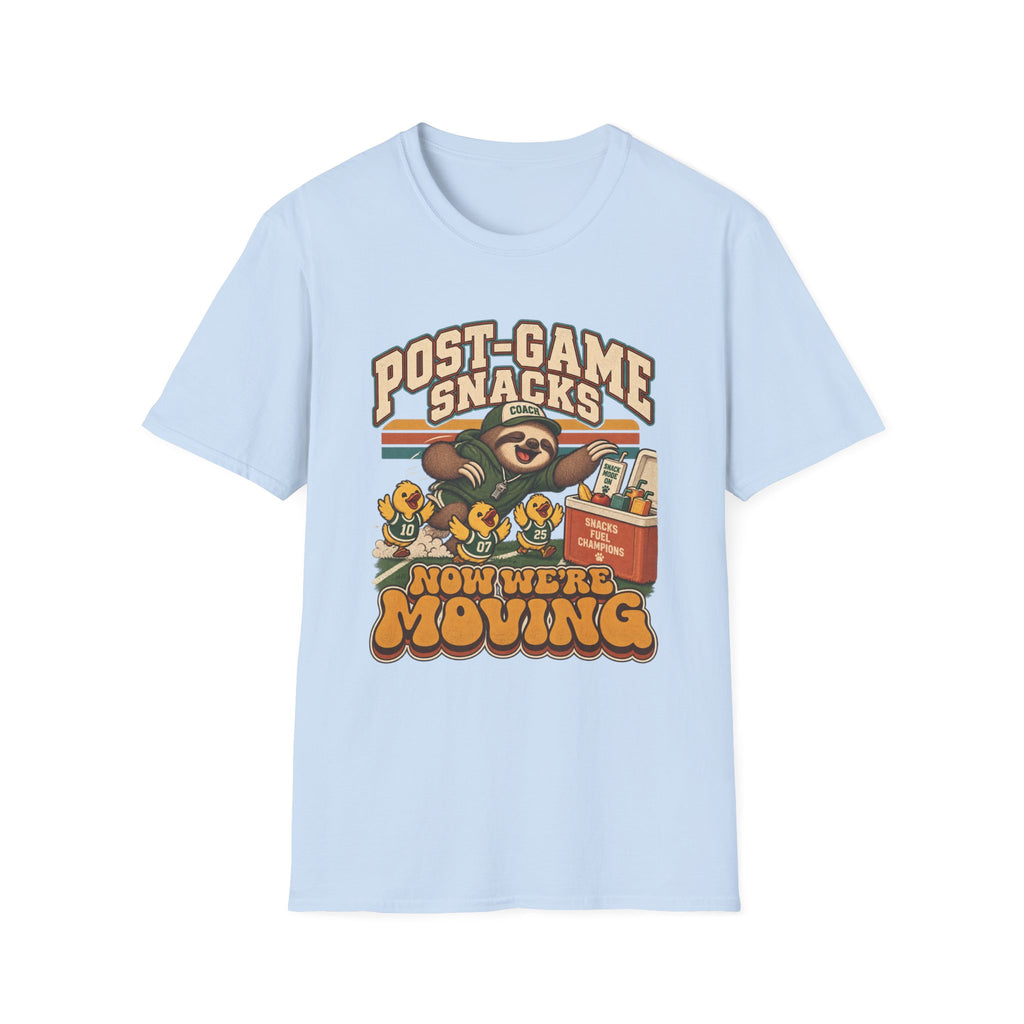 Post-Game Snacks - Now We're Moving T-Shirt
