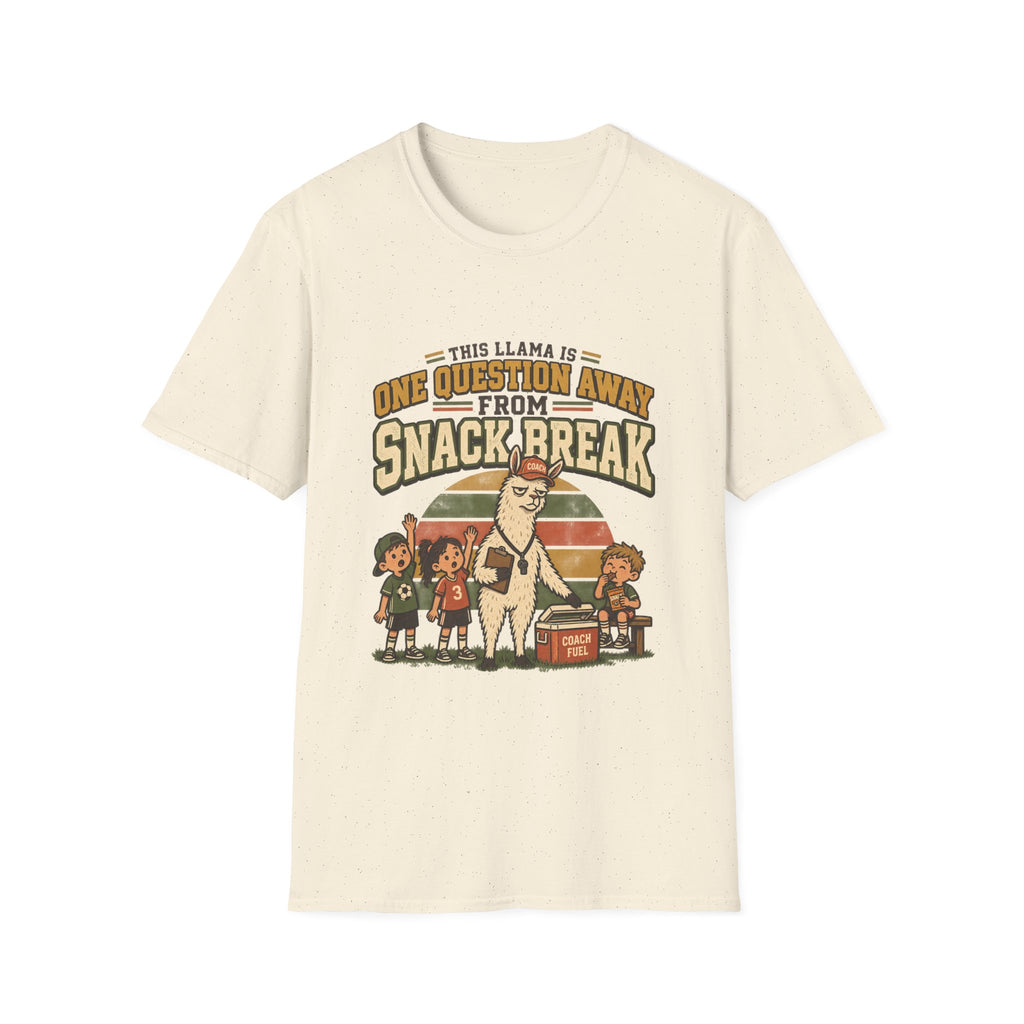 This Llama Is One Question Away From Snack Break T-Shirt
