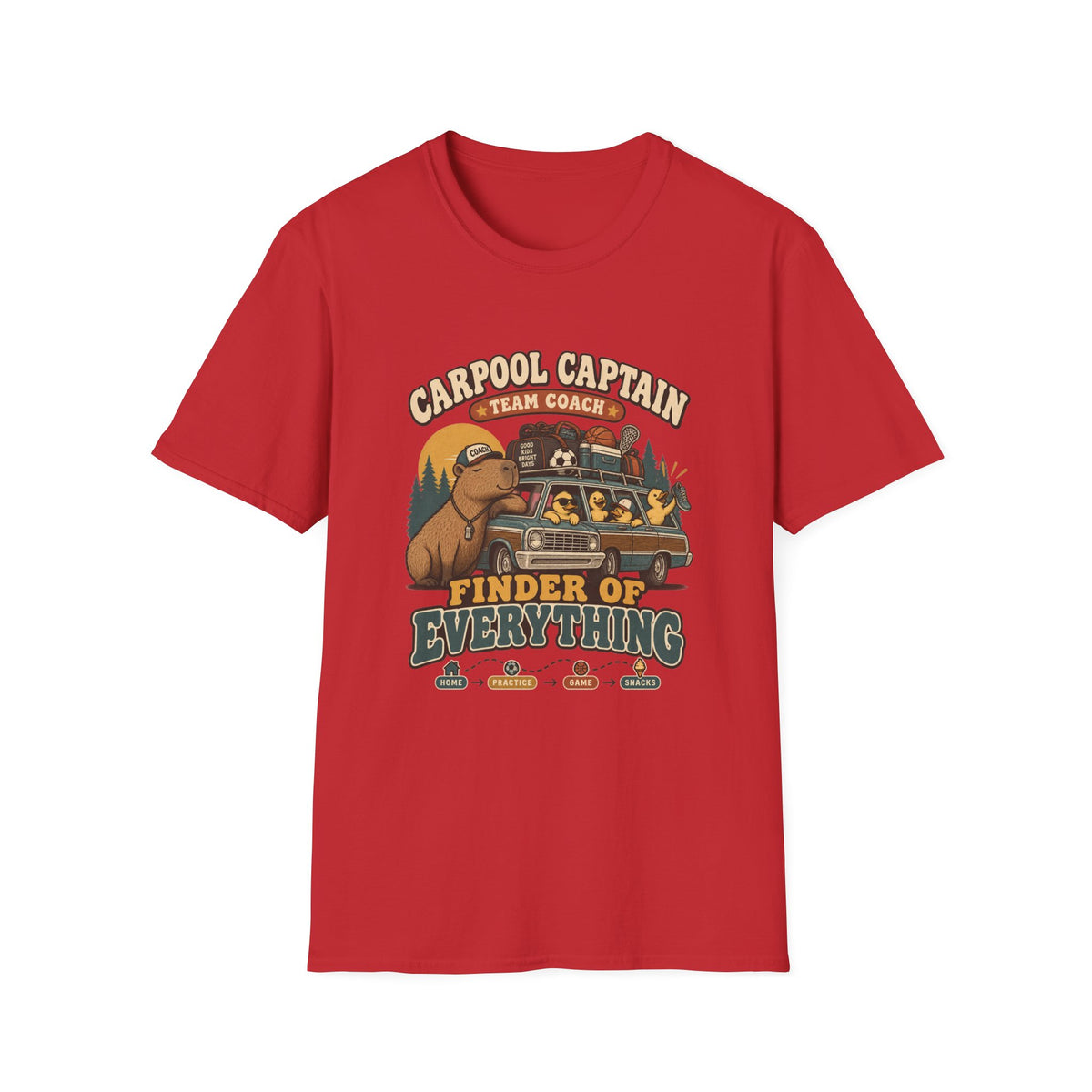 Carpool Captain Team Coach - Finder Of Everything T-Shirt