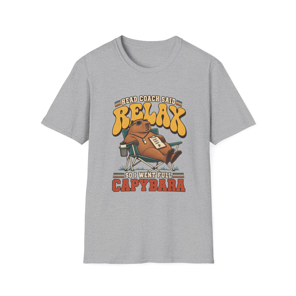 Head Coach Said Relax So I Went Full Capybara T-Shirt