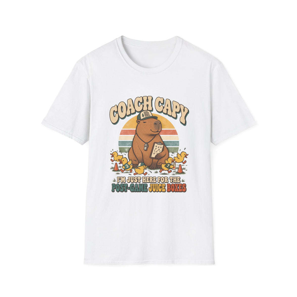 Coach Capy - I'm Just Here For The Post-Game Juice Boxes T-Shirt